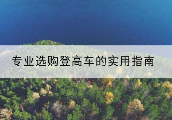 巴州电动登高车厂家推荐-专业选购登高车的实用指南